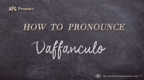 vaffanculo bedeutet|how to pronounce vaffanculo.